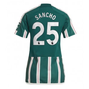 Manchester United Jadon Sancho #25 Koszulka Wyjazdowych Kobiety 2023-24 Krótki Rękaw